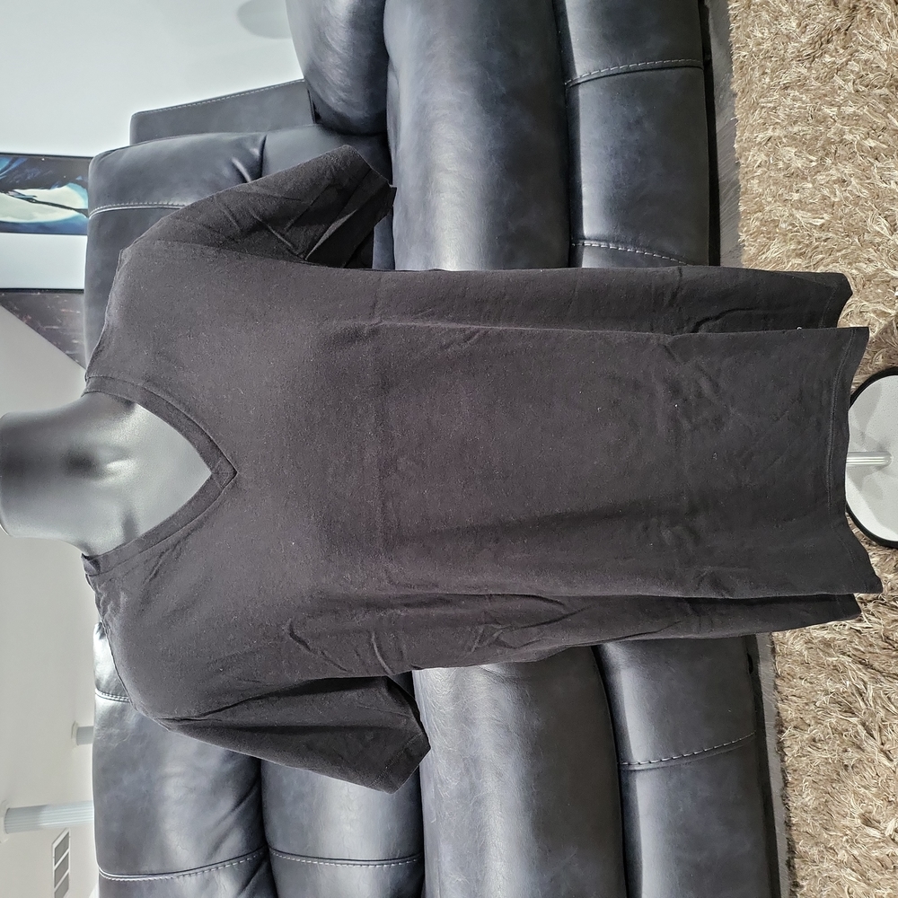 Black V-Neck Shirt
